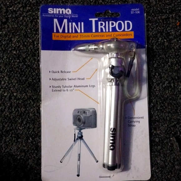 Sima ST-10K Mini Tripod for Digital Devices, 35mm Cameras & Camcorders - Picture 1 of 2